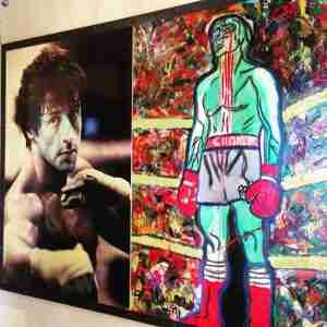 sylvester stallone's rocky paiting Sylvester Stallone Italian roots.