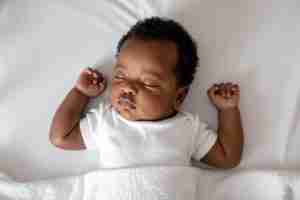 sids black newborn sleeping