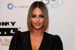 Pia Toscano posing at a red carpet event, showcasing the Italian-American singer known for her American Idol journey and powerful live performances.